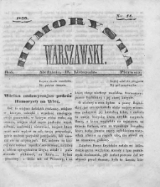 Humorysta Warszawski. 1839. Rok I, nr 14