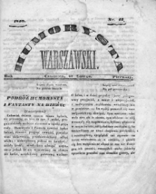 Humorysta Warszawski. 1840. Rok I, nr 43