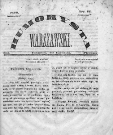 Humorysta Warszawski. 1840. Rok I, nr 61