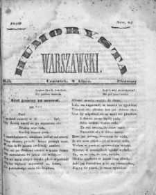 Humorysta Warszawski. 1840. Rok I, nr 81