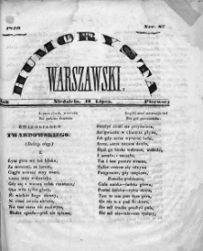 Humorysta Warszawski. 1840. Rok I, nr 82