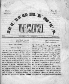 Humorysta Warszawski. 1840. Rok I, nr 88
