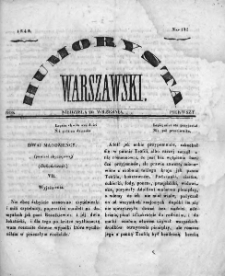 Humorysta Warszawski. 1840. Rok I, nr 102