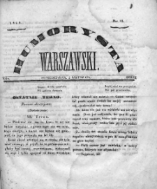 Humorysta Warszawski. 1840. Rok II, nr 10