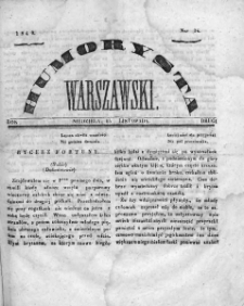 Humorysta Warszawski. 1840. Rok II, nr 14