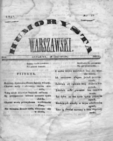 Humorysta Warszawski. 1840. Rok II, nr 17