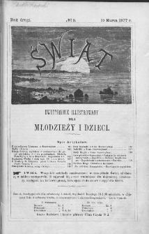 Świat : dwutygodnik illustrowany dla młodzieży i dzieci. 1877. Nr 5