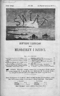 Świat : dwutygodnik illustrowany dla młodzieży i dzieci. 1877. Nr 20