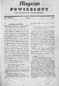 Magazyn Powszechny : dziennik użytecznych wiadomości. 1840, nr 1