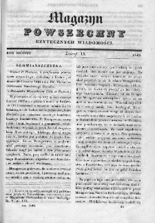 Magazyn Powszechny : dziennik użytecznych wiadomości. 1840, nr 9