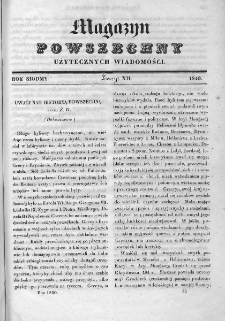 Magazyn Powszechny : dziennik użytecznych wiadomości. 1840, nr 12