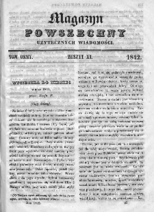 Magazyn Powszechny : dziennik użytecznych wiadomości. 1842, nr 11