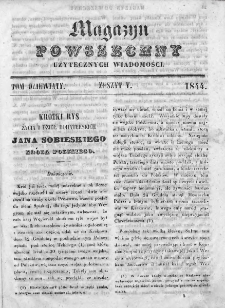 Magazyn Powszechny : dziennik użytecznych wiadomości. 1844, nr 5
