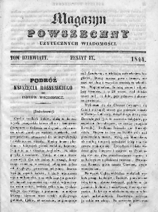 Magazyn Powszechny : dziennik użytecznych wiadomości. 1844, nr 9
