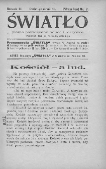 Światło : pismo poświęcone nauce i rozrywce. 1911. T.II. Nr 2