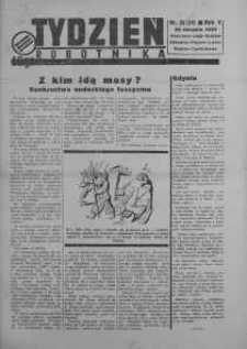 Tydzień Robotnika 22 sierpień R. 5. 1937 nr 35