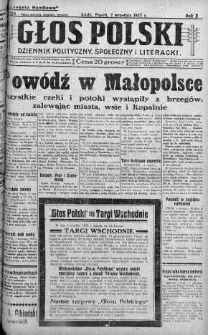 Głos Polski : dziennik polityczny, społeczny i literacki 2 wrzesień 1927 nr 240