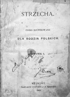 Strzecha : pismo ilustrowane dla rodzin polskich. 1868. Zesz. 1