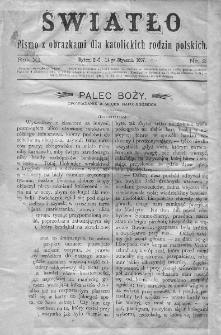 Światło : pismo z obrazkami dla katolickich rodzin polskich. Rok XI. 1897, nr 2