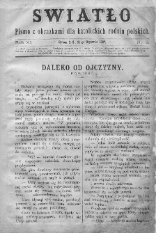 Światło : pismo z obrazkami dla katolickich rodzin polskich. Rok XI. 1897, nr 3