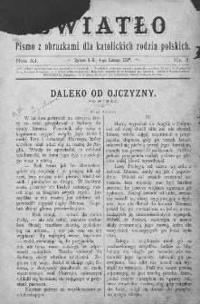 Światło : pismo z obrazkami dla katolickich rodzin polskich. Rok XI. 1897, nr 5