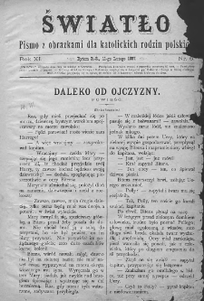 Światło : pismo z obrazkami dla katolickich rodzin polskich. Rok XI. 1897, nr 6