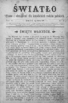 Światło : pismo z obrazkami dla katolickich rodzin polskich. Rok XI. 1897, nr 9