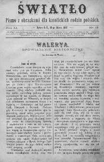 Światło : pismo z obrazkami dla katolickich rodzin polskich. Rok XI. 1897, nr 12