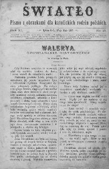 Światło : pismo z obrazkami dla katolickich rodzin polskich. Rok XI. 1897, nr 21