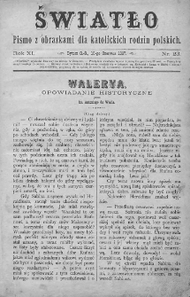 Światło : pismo z obrazkami dla katolickich rodzin polskich. Rok XI. 1897, nr 23