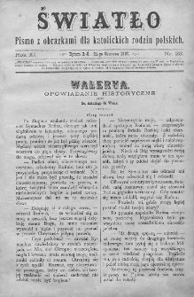 Światło : pismo z obrazkami dla katolickich rodzin polskich. Rok XI. 1897, nr 25