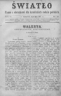 Światło : pismo z obrazkami dla katolickich rodzin polskich. Rok XI. 1897, nr 28