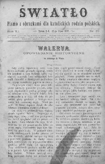 Światło : pismo z obrazkami dla katolickich rodzin polskich. Rok XI. 1897, nr 29