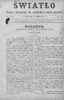 Światło : pismo z obrazkami dla katolickich rodzin polskich. Rok XI. 1897, nr 31