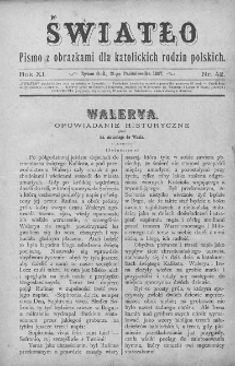 Światło : pismo z obrazkami dla katolickich rodzin polskich. Rok XI. 1897, nr 42