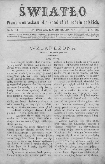 Światło : pismo z obrazkami dla katolickich rodzin polskich. Rok XI. 1897, nr 45
