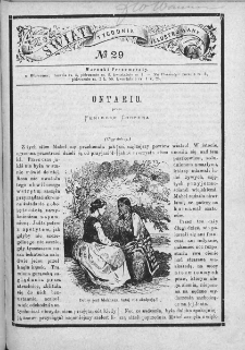 Świat : dwutygodnik illustrowany dla młodzieży i dzieci. 1880. Nr 29