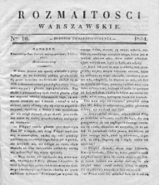 Rozmaitości Warszawskie : pismo dodatkowe do Gazety Korrespondenta Warszawskiego. 1834. Nr 96