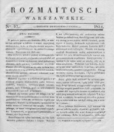 Rozmaitości Warszawskie : pismo dodatkowe do Gazety Korrespondenta Warszawskiego. 1834. Nr 97