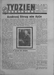 Tydzień Robotnika 19 grudzień R. 5. 1937 nr 53