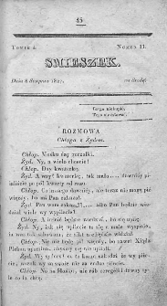Smieszek : pismo peryodyczne poswięcone wesołości i zabawie. 1827, nr 11