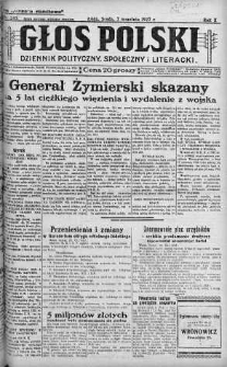 Głos Polski : dziennik polityczny, społeczny i literacki 7 wrzesień 1927 nr 245