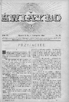 Światło : pismo ludowe ilustrowane. Rok IV. 1890, nr 11