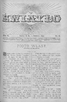 Światło : pismo ludowe ilustrowane. Rok VI. 1892, nr 11