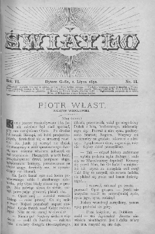 Światło : pismo ludowe ilustrowane. Rok VI. 1892, nr 13
