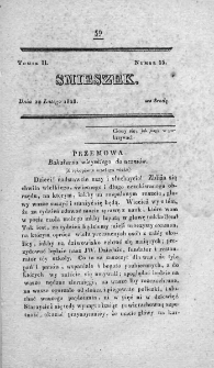 Smieszek : pismo peryodyczne poswięcone wesołości i zabawie. 1828, nr 15
