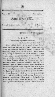 Smieszek : pismo peryodyczne poswięcone wesołości i zabawie. 1828, nr 34