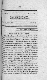 Smieszek : pismo peryodyczne poswięcone wesołości i zabawie. 1828, nr 41