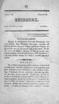 Smieszek : pismo peryodyczne poswięcone wesołości i zabawie. 1828, nr 52