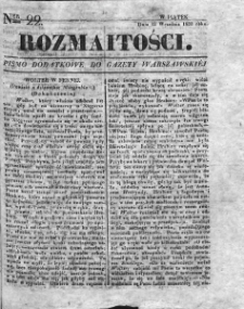 Rozmaitości : pismo dodatkowe do Gazety Warszawskiej. 1833, nr 22